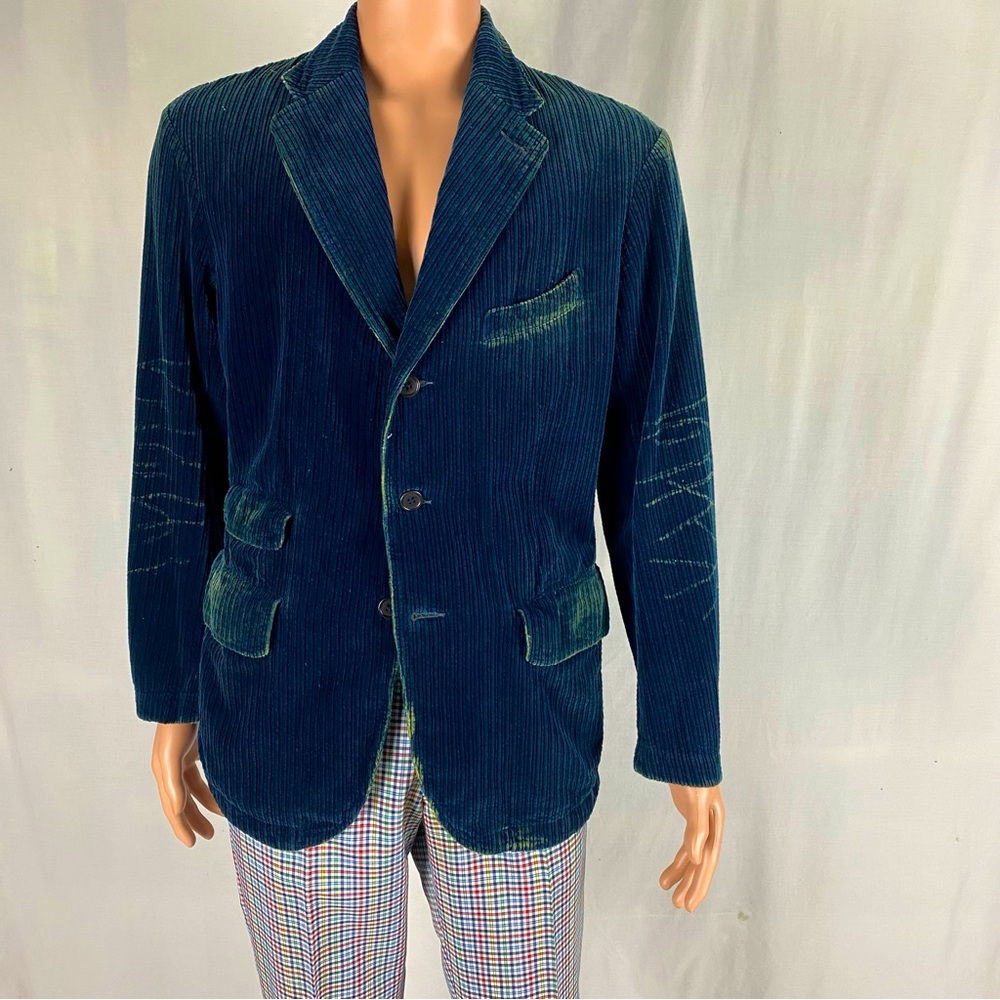 Ralph Lauren RRL Indigo Corduroy Sportcoat size Medium